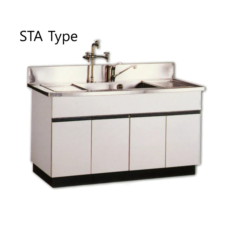 목재형 실험실용 싱크대, 전체 Bowl, STA Type