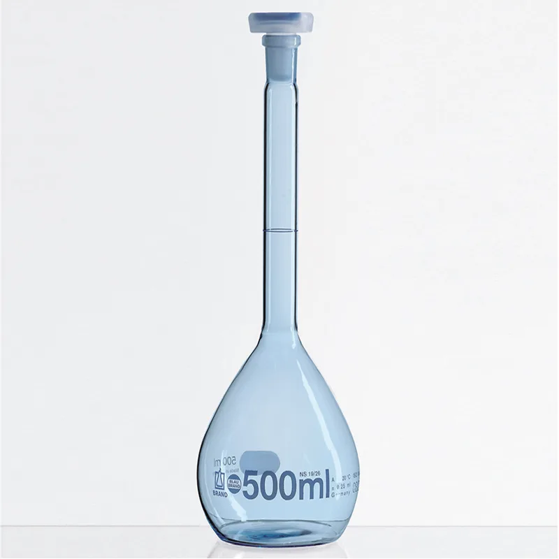 안전 코팅 메스 용량 플라스크, Batch 보증서 포함