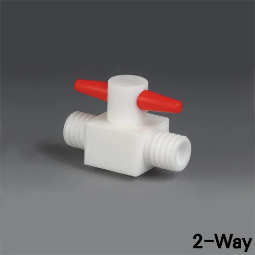 PTFE 테프론 GL 스크류 스탑콕크 BOLA DAU-SSTOPGLX