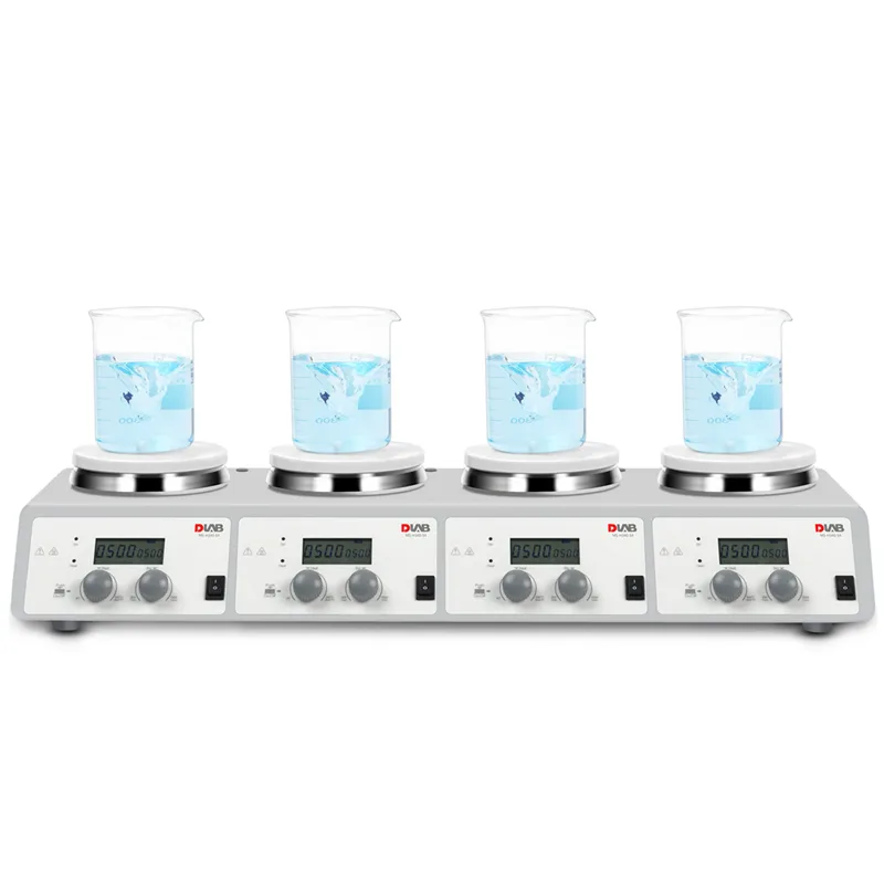 디지털 멀티 가열 자력 교반기, 4 x 10L DLAB DAU-HHOTADMB