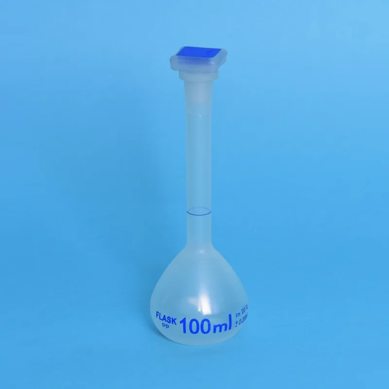 PP 메스 용량 플라스크, 스토퍼형, Class B LabPlasti DAU-FFLASPVE