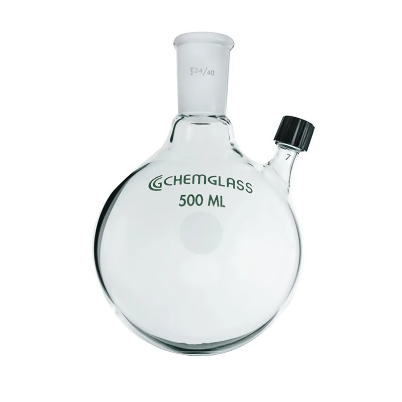 헤비월 환저 플라스크, Schlenk Flask CHEMGLASS DAU-FFLASHWR